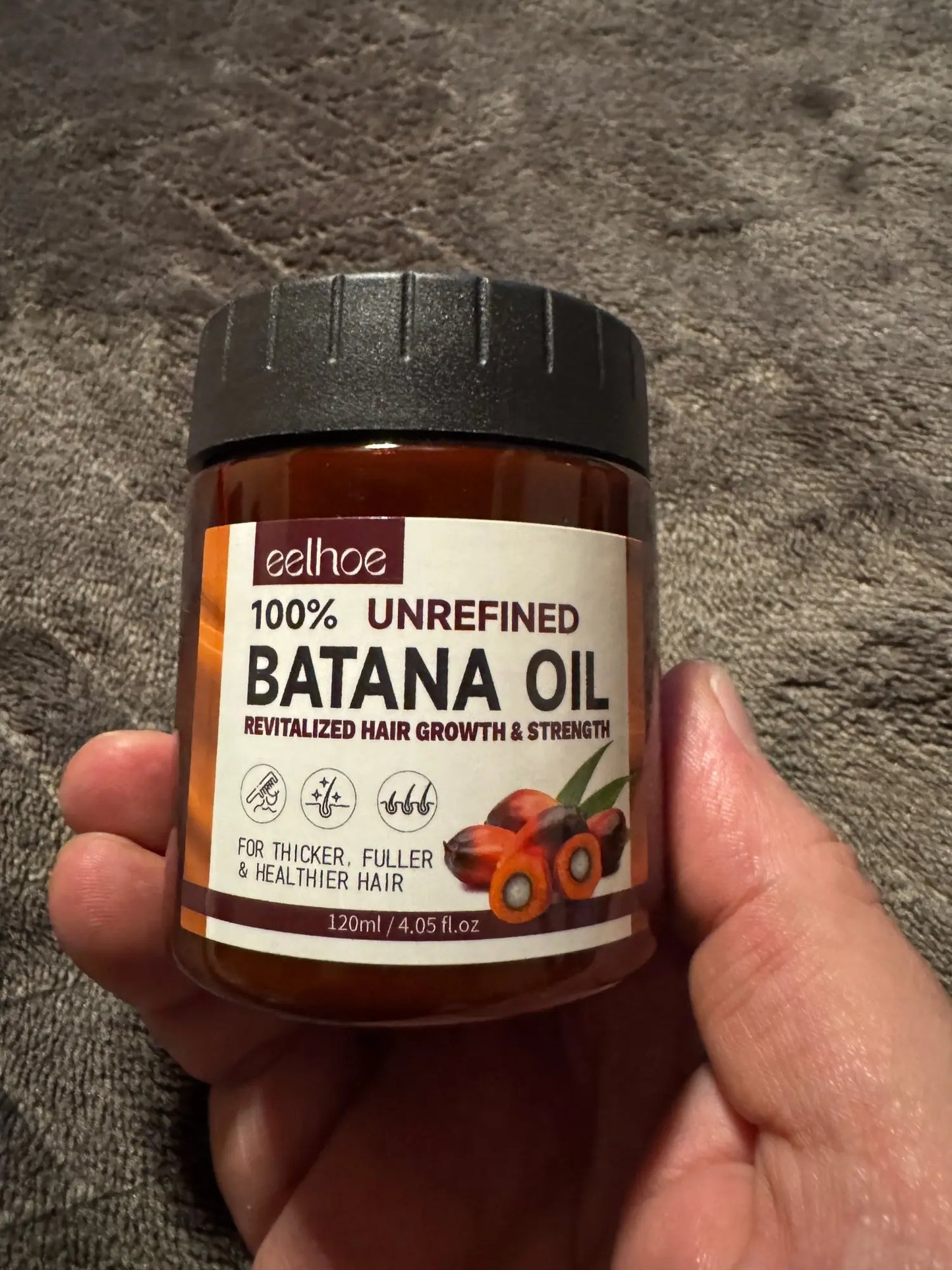 🌿 Huile de Batana 100% Naturelle – 🌸 Croissance & Force des Cheveux