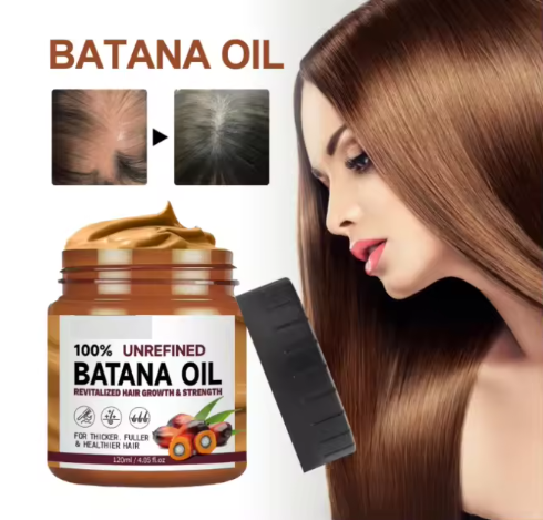 🌿 Huile de Batana 100% Naturelle – 🌸 Croissance & Force des Cheveux
