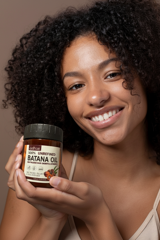 🌿 Huile de Batana 100% Naturelle – 🌸 Croissance & Force des Cheveux