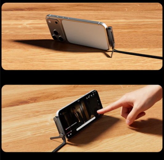 ⚡Câble de charge invisible 2 en 1 – Câble de charge rapide 240 W avec support de téléphone intégré