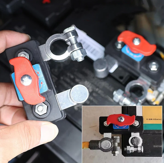 Coupe-Circuit Batterie 12V/24V – Interrupteur Haute Sécurité, Coque Ignifuge & Anti-Décharge ⚡🚘